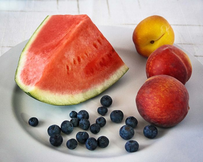 Watermelon and Fruit on a Plate