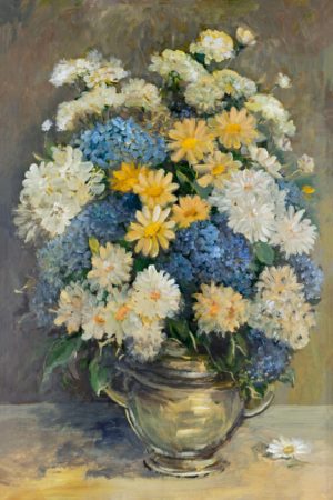 White and Blue Bouquet