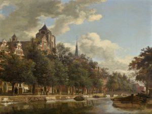 View down a Dutch Canal