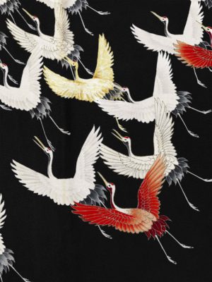 Furisode with a Myriad of Flying Cranes